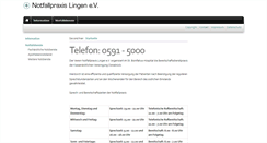 Desktop Screenshot of notfallpraxis-lingen.de